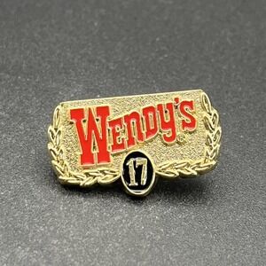 Wendy's 17 Years Of Service Employee Lapel Hat Pin